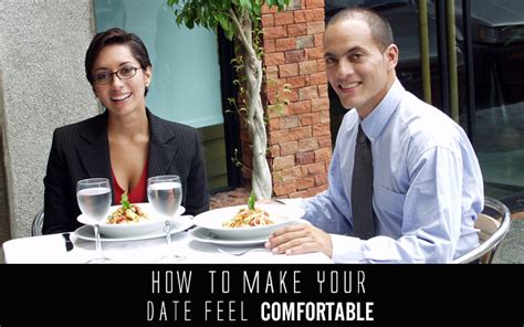 how to make dating more comfortable